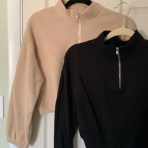 Brand New Shein Half Zip Cropped Jackets Bundle